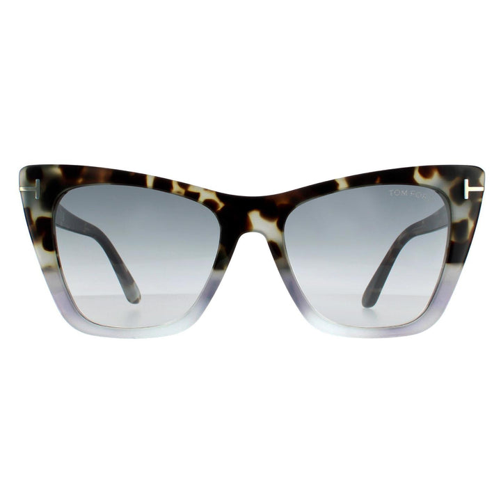 Tom Ford Sunglasses Poppy FT0846 55B Coloured Havana Grey Gradient