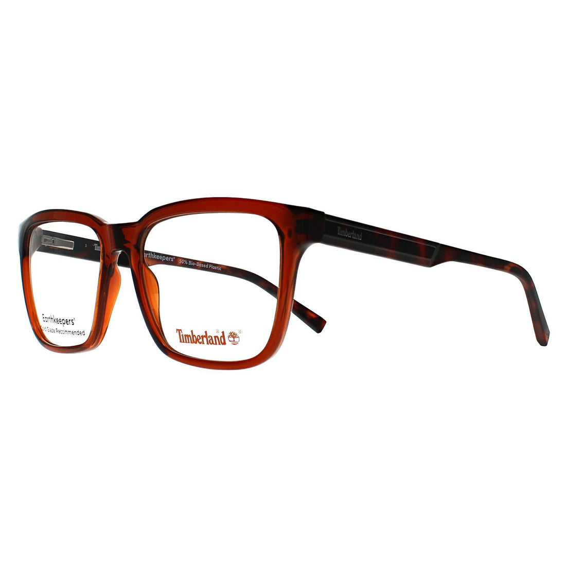 Timberland Glasses Frames TB1763 048 Transparent Shiny Brown Men