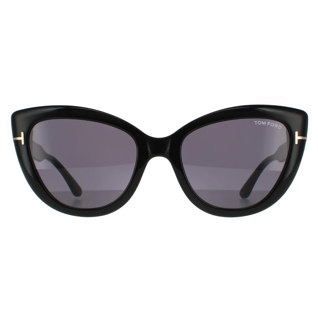 Tom Ford Sunglasses Anya FT0762 01A Shiny Black Smoke Grey