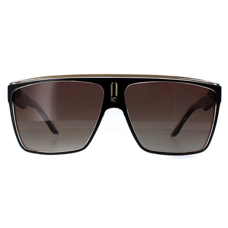 Carrera Carrera 22 Sunglasses Black Gold / Brown Polarized