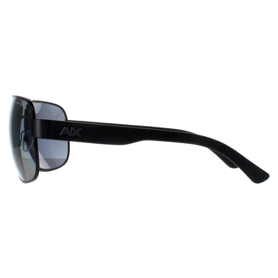 Armani Exchange Sunglasses AX2012S 606381 Matte Black Grey Polarized