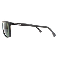 Emporio Armani Sunglasses EA4058 56539A Rubber Black Green Polarised