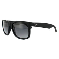 Ray-Ban Sunglasses Justin 4165 622/T3 Black Rubber Grey Gradient Polarized