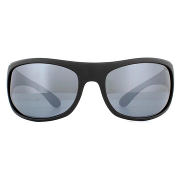 Polaroid Sport Sunglasses 07886 003 EX Matte Black Grey Silver Polarized Mirror