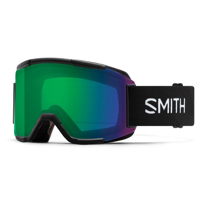 Smith Ski Goggles Squad 0CI XP Black ChromaPop Everyday Green Mirror
