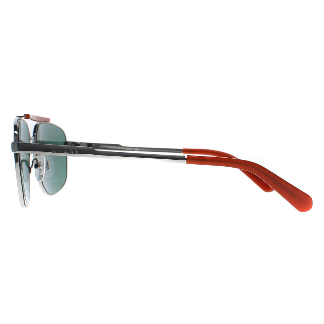 Guess Sunglasses GU00054 08N Shiny Gunmetal Green