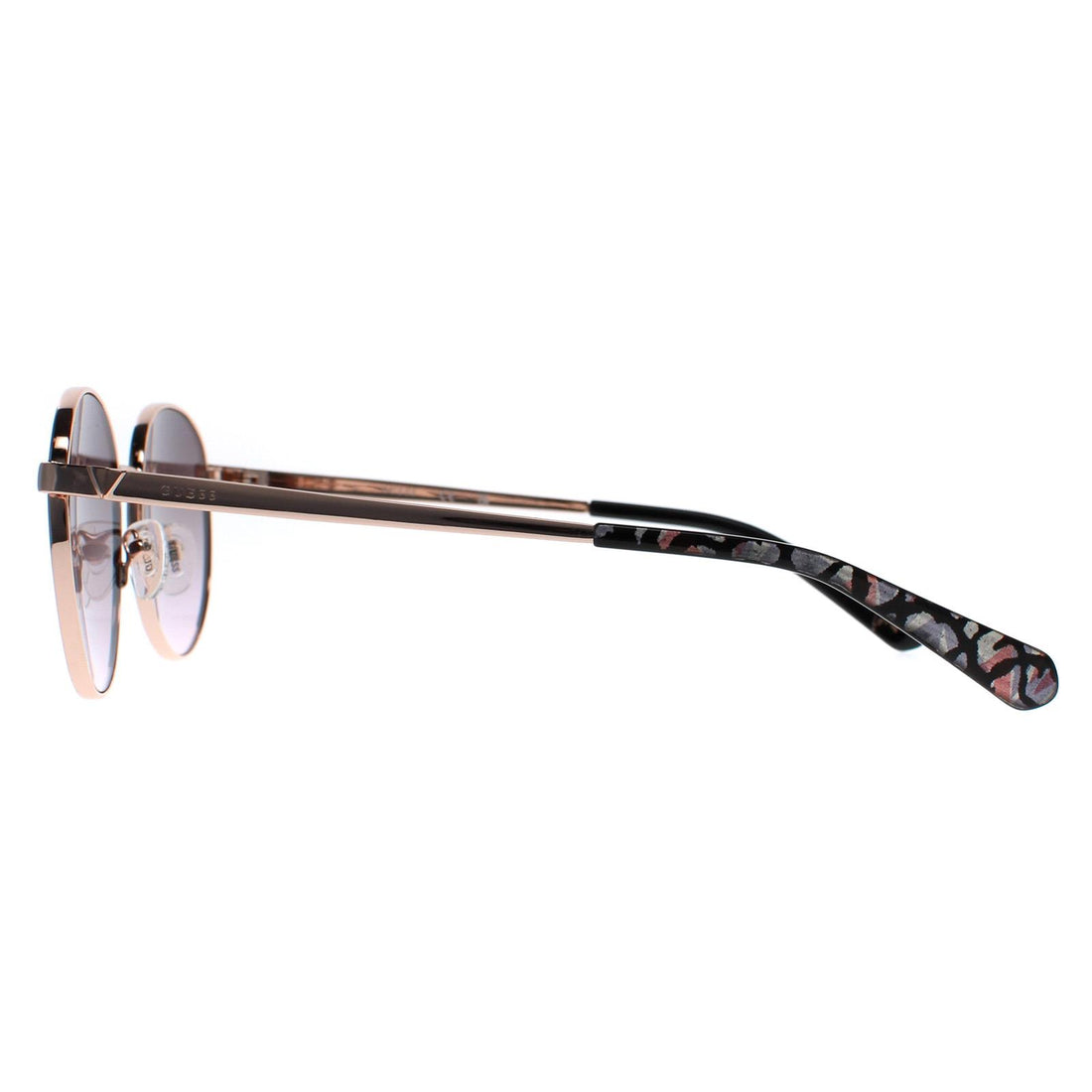 Guess Sunglasses GU5214 28F Shiny Dark Nickeltin Brown Gradient
