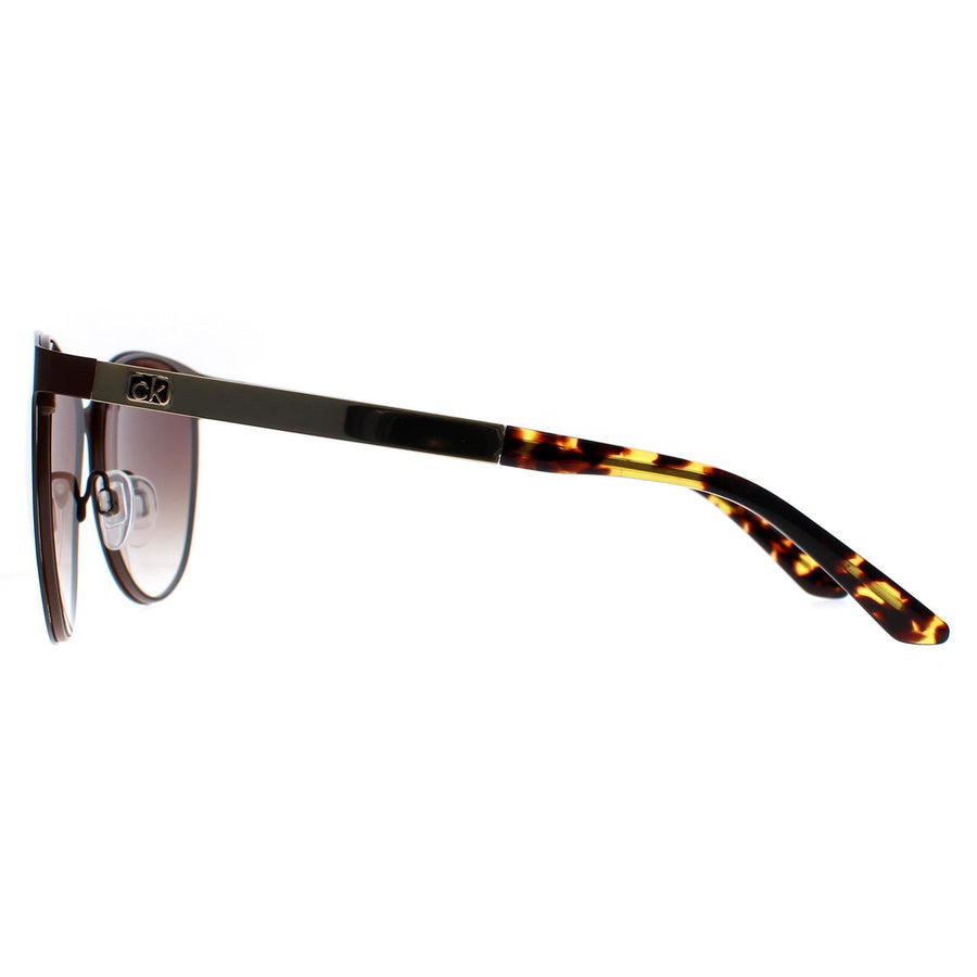 Calvin Klein Sunglasses CK20139S 201 Matte Dark Brown Brown Gradient