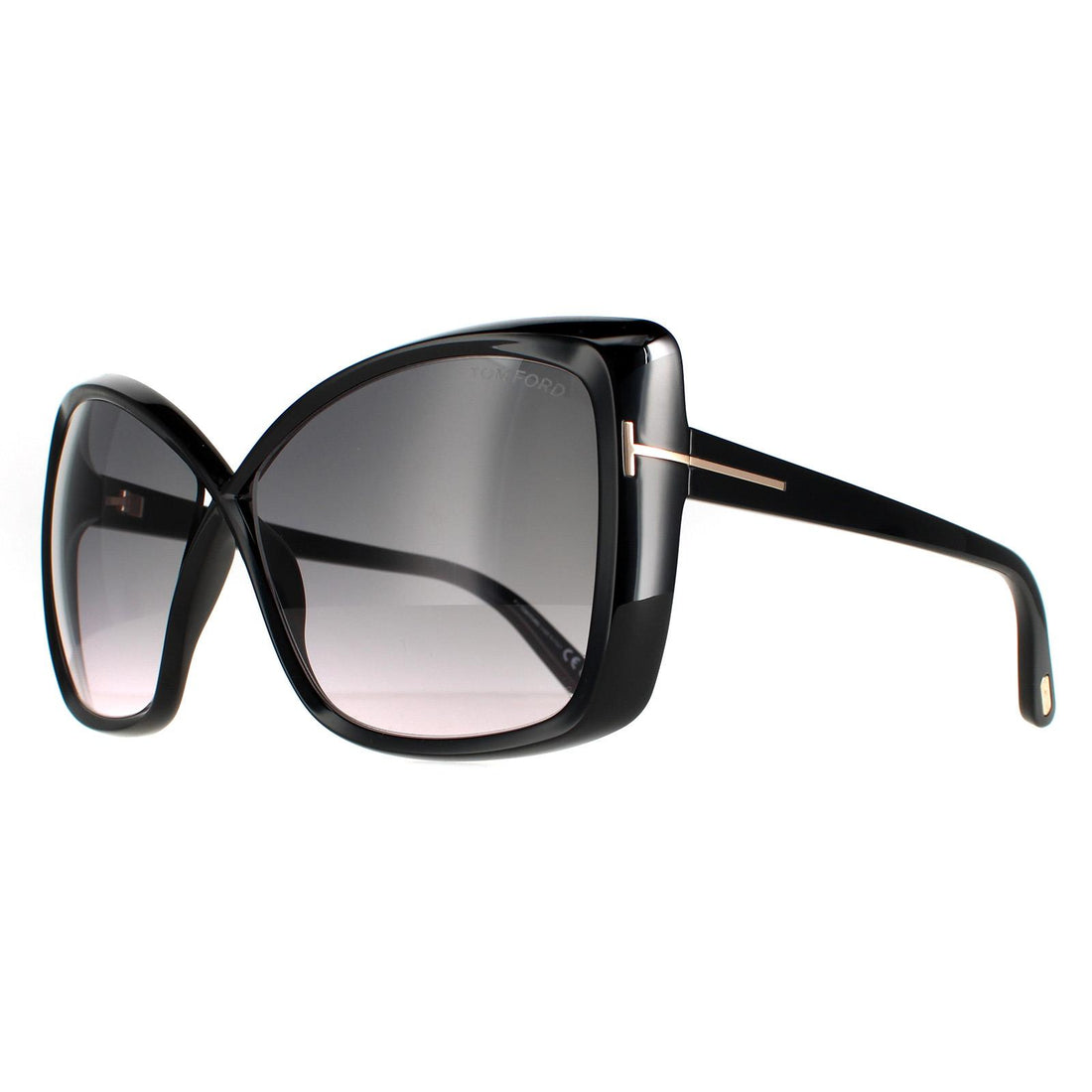 Tom Ford Sunglasses FT0943 Jasmin 01B Shiny Black Smoke Gradient