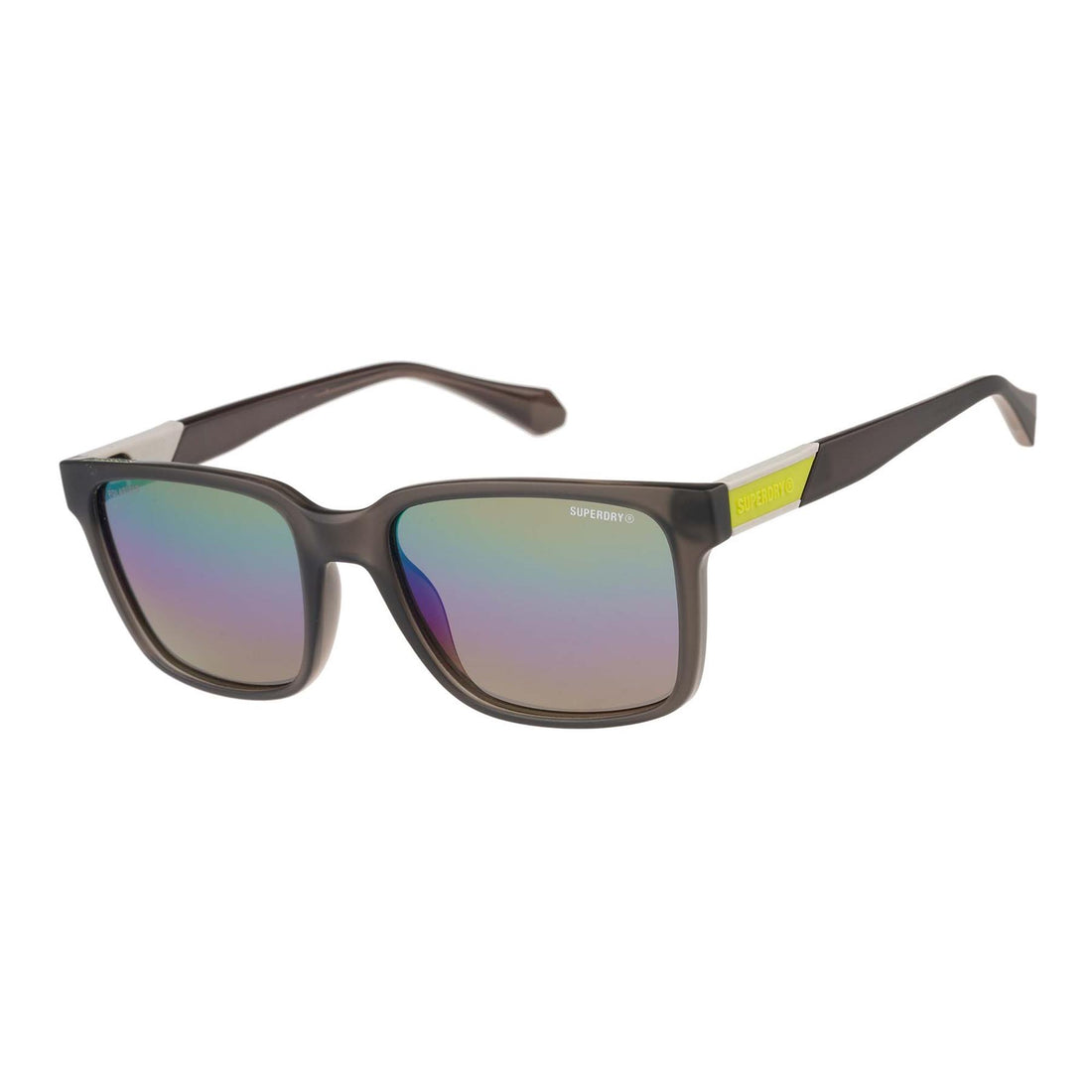 Superdry Sunglasses SDS-5039 165 Dark Grey Oil Slick Mirror Polarized