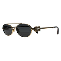 Miu Miu Sunglasses MU 54ZS ZVN08Z Pale Gold Dark Grey