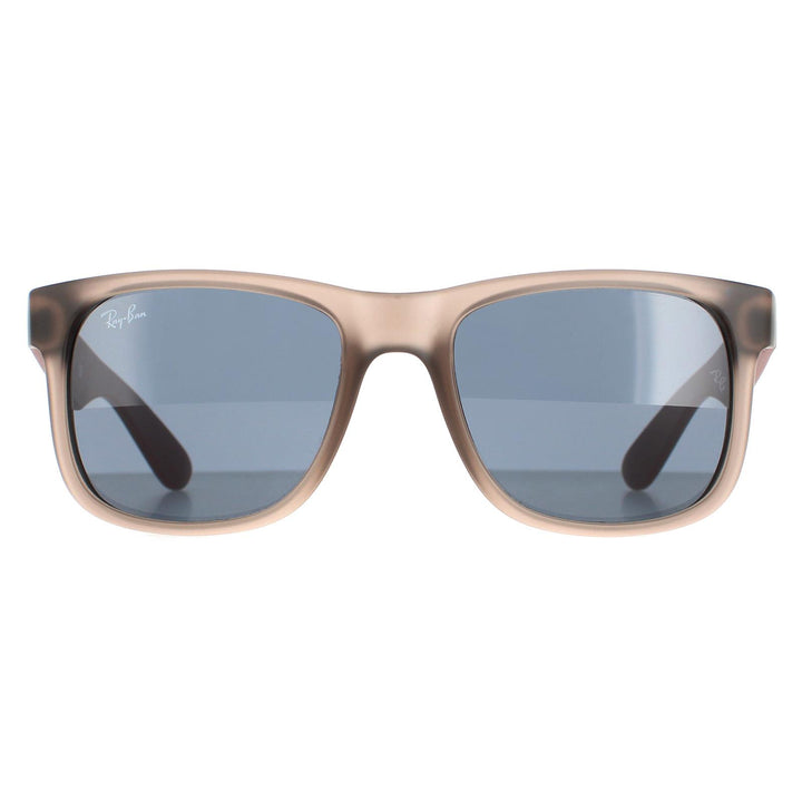 Ray-Ban Sunglasses RB4165 650987 Rubberised Transparent Grey Dark Grey