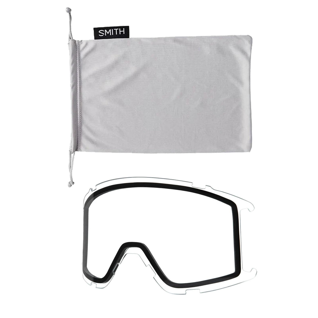 Smith Ski Goggles Squad S 33F 5T White Vapor ChromaPop Sun Platinum Mirror & Clear