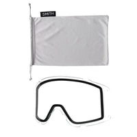 Smith Ski Goggles Squad S 33F 5T White Vapor ChromaPop Sun Platinum Mirror & Clear