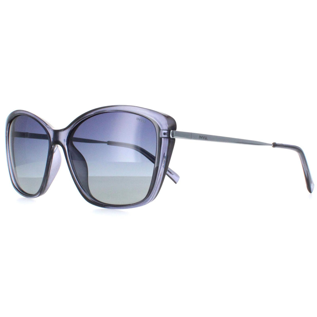 INVU Sunglasses B2127 D Transparent Crystal Blue Blue Polarized