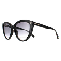 Tom Ford Sunglasses Isabella FT0915 01B Shiny Black Smoke Gradient