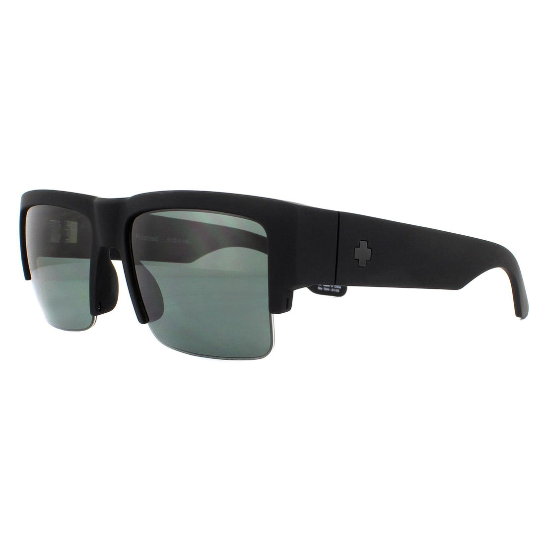 Spy Sunglasses Cyrus 50/50 6700000000058 Soft Matte Black HD Plus Grey Green Polarized