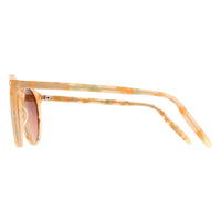 Serengeti Sunglasses Leonora SS028004 Shiny Peach Marble Mineral Polarized Drivers Gradient