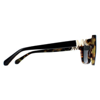 Michael Kors Sunglasses MK2199 Acadia 395087 Bi Layer Black Amber Tortoise Dark Grey