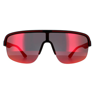 Police Sunglasses SPLB47M Arcade 3 6VPX Matte Dark Grey Multilayer Red
