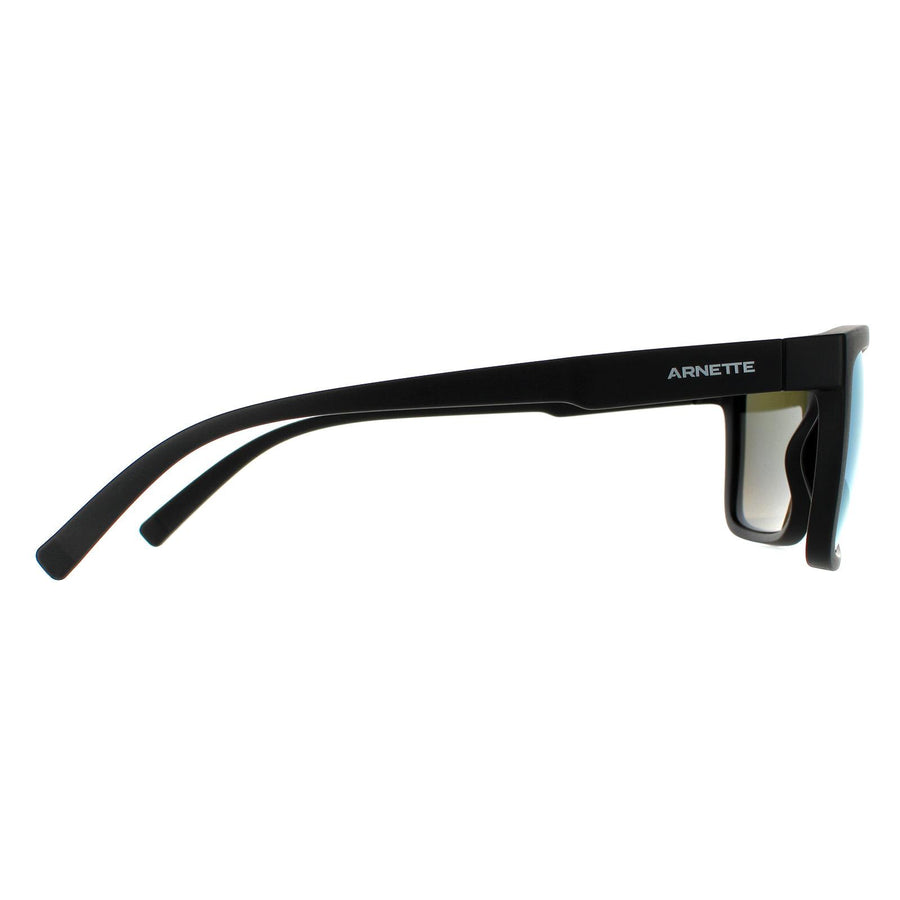 Arnette Sunglasses Deep Ellum AN4262 01/22 Matte Black Dark Grey Mirror Water Polarized