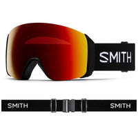 Smith Ski Goggles 4D Mag XL 0JX 6K Black ChromaPop Sun Red Mirror & CP Storm Yellow Flash