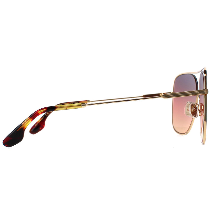 Victoria Beckham Sunglasses VB132S 711 Gold Brown Gradient