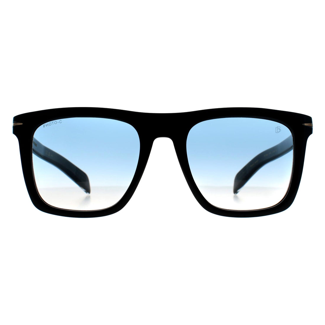 David Beckham Sunglasses DB 7000/S Bold 807 F9 Black Blue Gradient