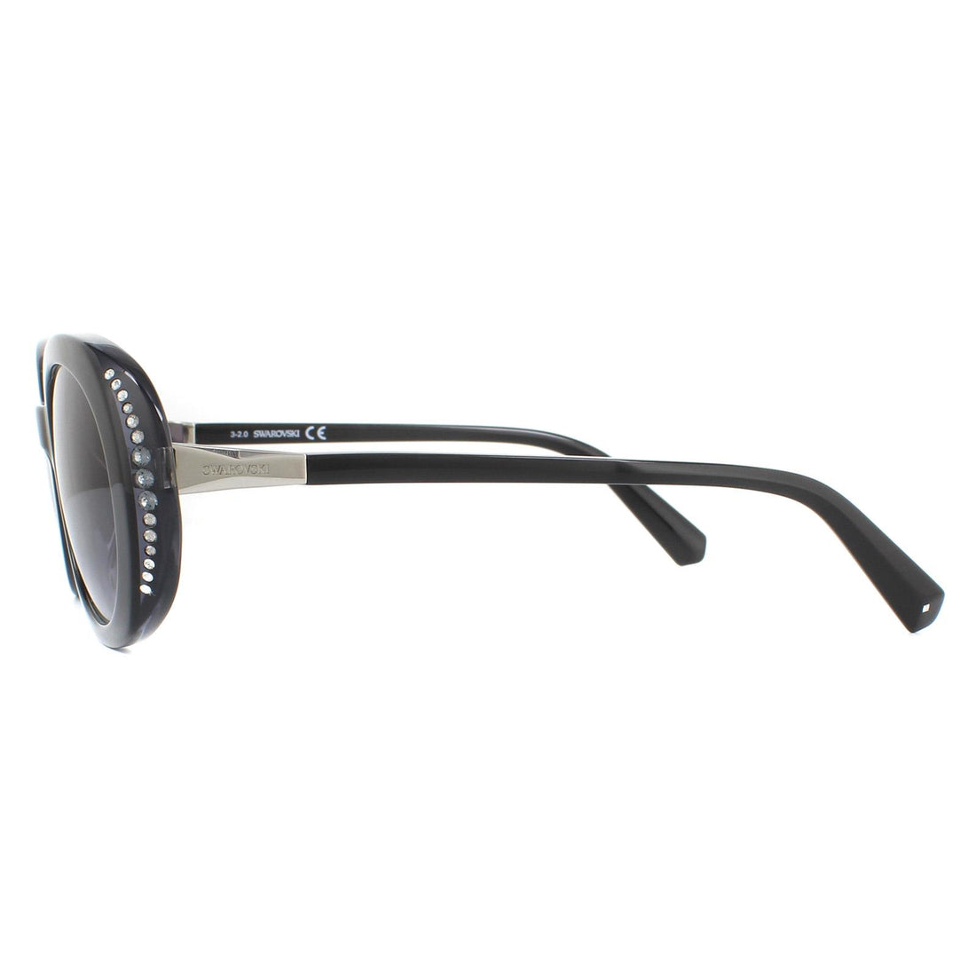 Swarovski Sunglasses SK0281/S 05B Black Grey Gradient