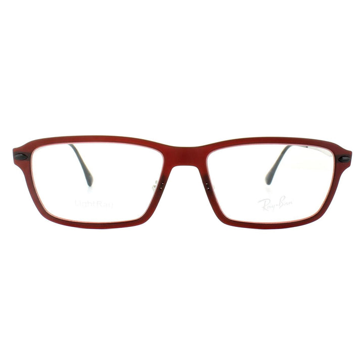Ray-Ban Glasses Frames RX 7038 5456 Dark Matt Red Mens 55mm