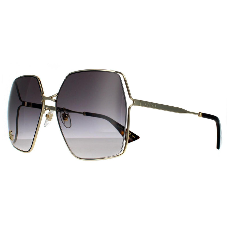 Gucci Sunglasses GG0817S 006 Gold Grey Gradient