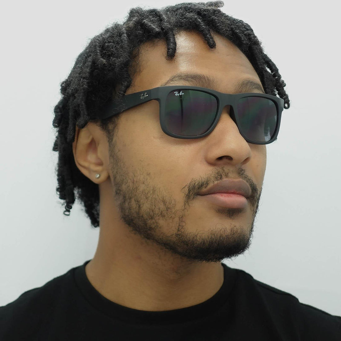 Ray-Ban Sunglasses Justin 4165 601/8G Rubber Black Grey Gradient