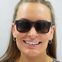 Ray-Ban Sunglasses Justin 4165 622/6G Rubber Black Grey Mirror