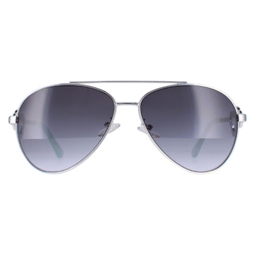 Guess Sunglasses GF0365 10B Silver Grey Gradient