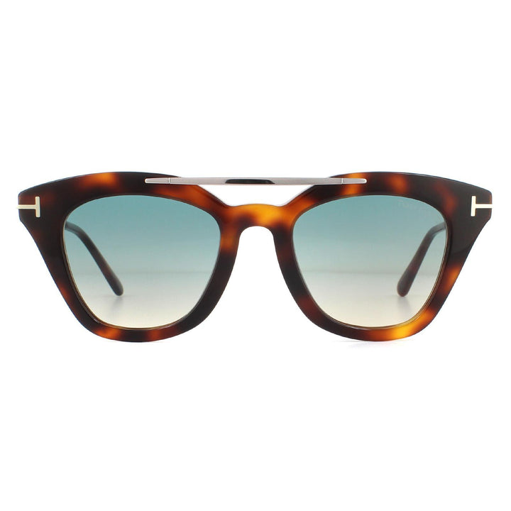 Tom Ford Sunglasses FT0575 53P Blonde Havana Blue Gradient