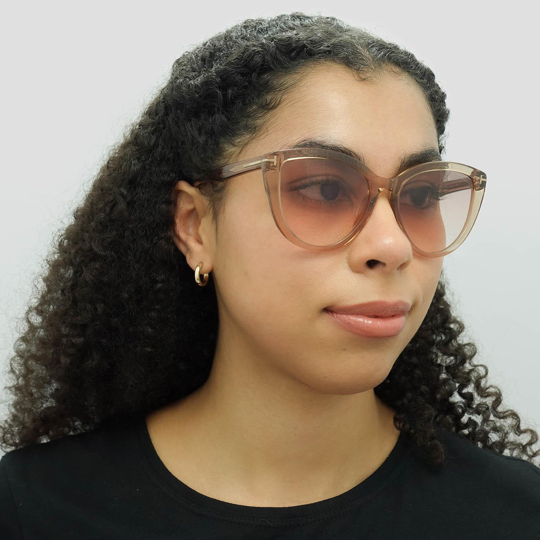 Tom Ford Sunglasses FT0915 Isabella 45G Shiny Light Brown Brown Mirror