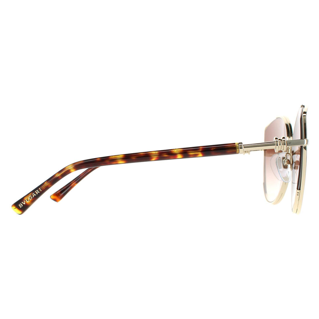 Bvlgari Sunglasses BV6168 278/13 Pale Gold Brown Gradient