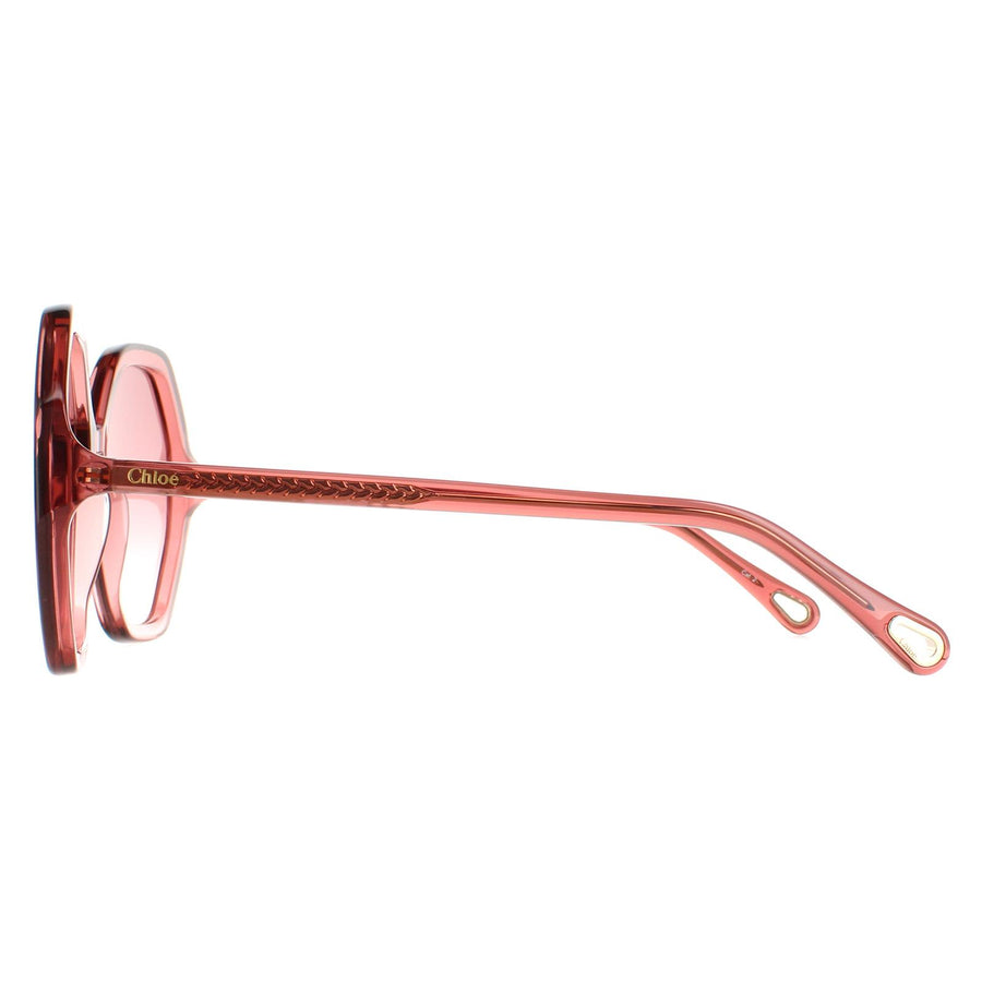Chloe Sunglasses CH0008S Esther 003 Pink Crystal Pink Brown Gradient