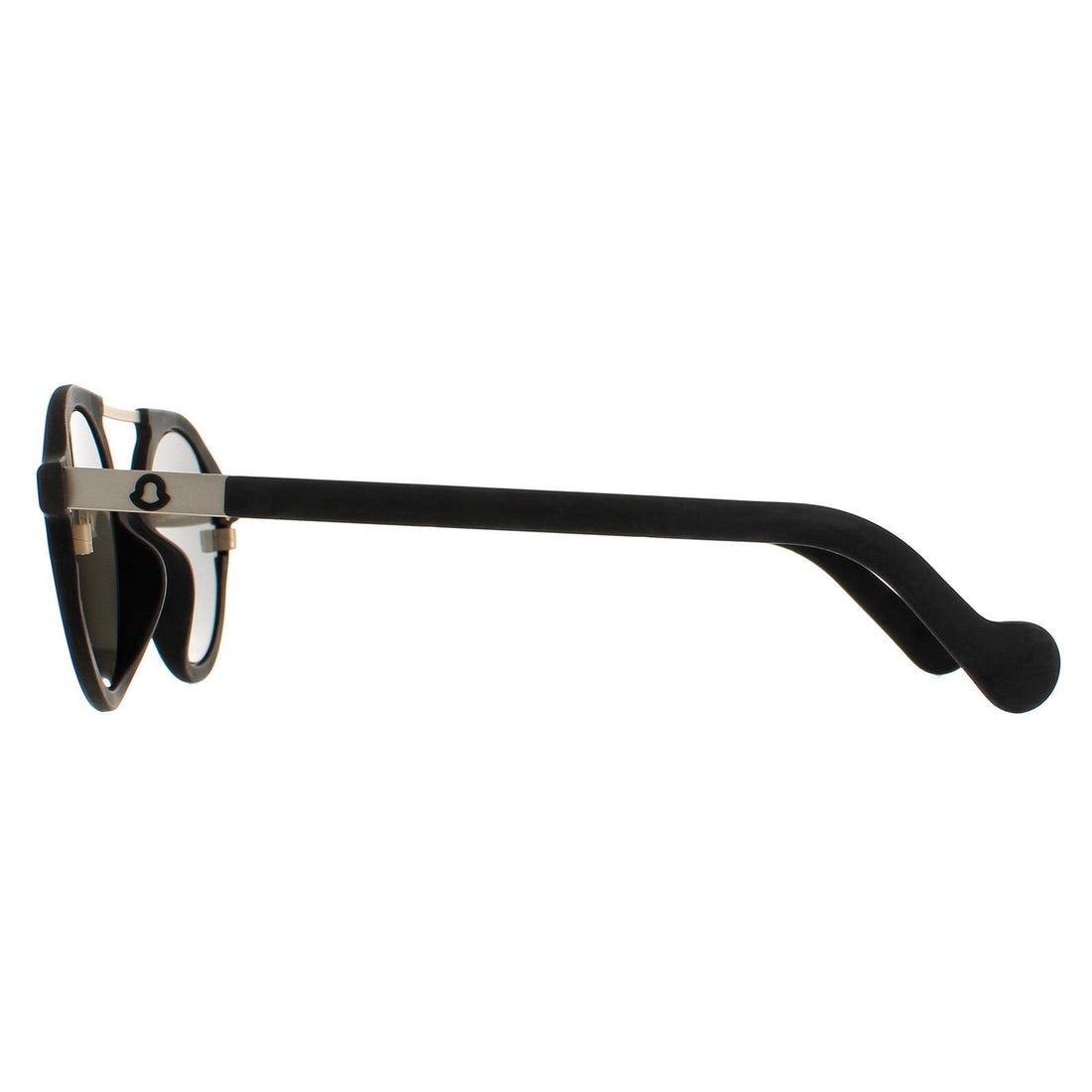 Moncler Sunglasses ML0083 02C Rubber Black Silver Mirror