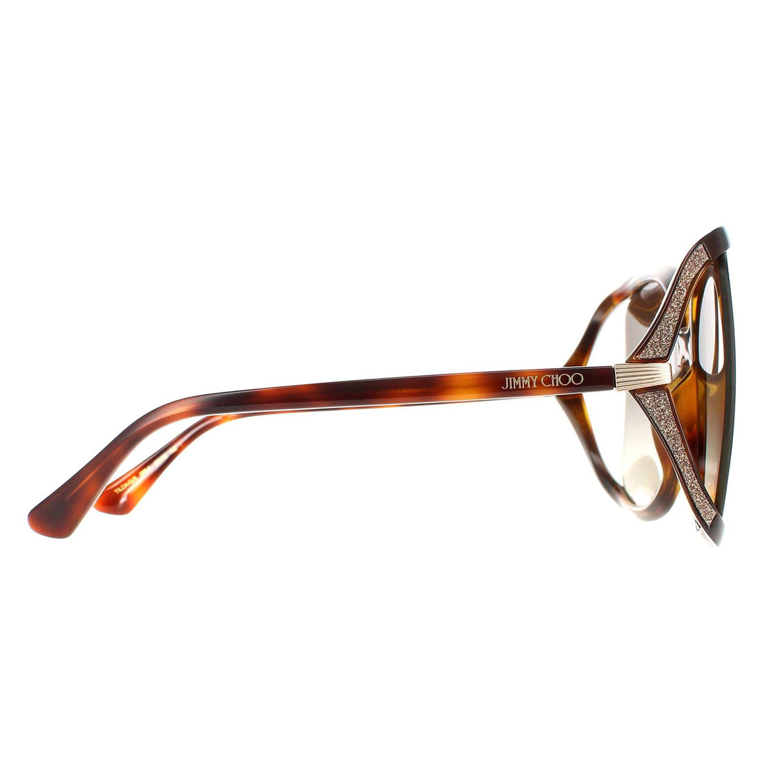 Jimmy Choo Sunglasses Tilda/G/S 086 JL Dark Havana Brown Gradient