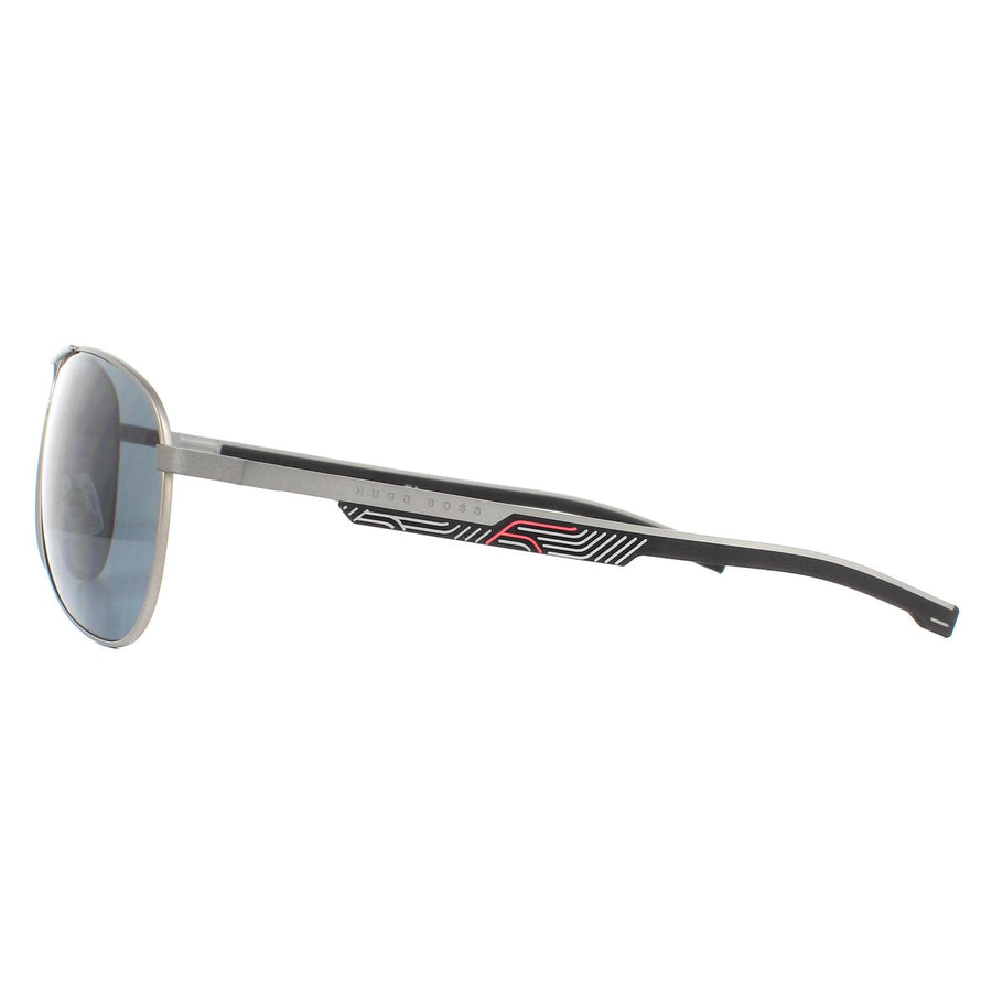 Hugo Boss Sunglasses BOSS 1199/N/S SVK/IR Semi Matte Ruthenium Black Grey