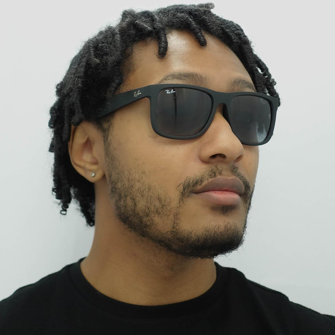 Ray-Ban Sunglasses Justin 4165 Rubber Black Grey Gradient 601/8G