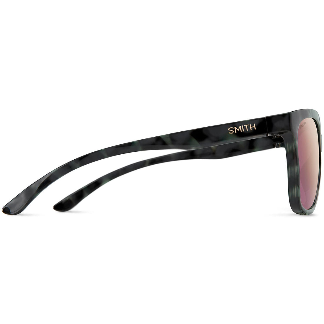 Smith Sunglasses Cavalier PHW 9V Matte Havana Green ChromaPop Rose Gold Mirror