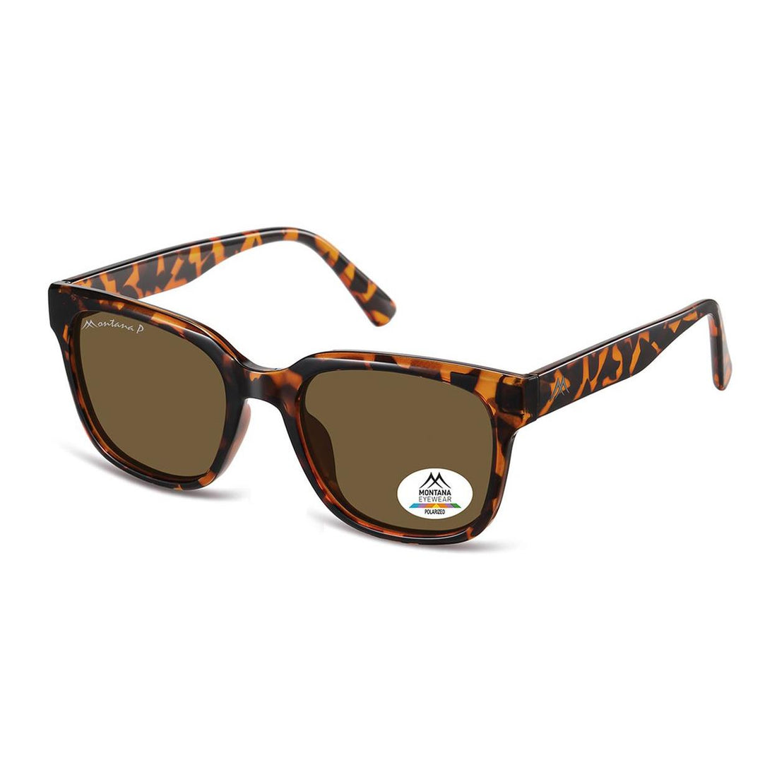 Montana Sunglasses MP54 B Shiny Turtle Brown Polarized