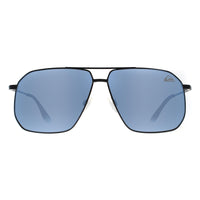 Quiksilver Sunglasses QS3009 MBLK Matte Black Blue Mirrored