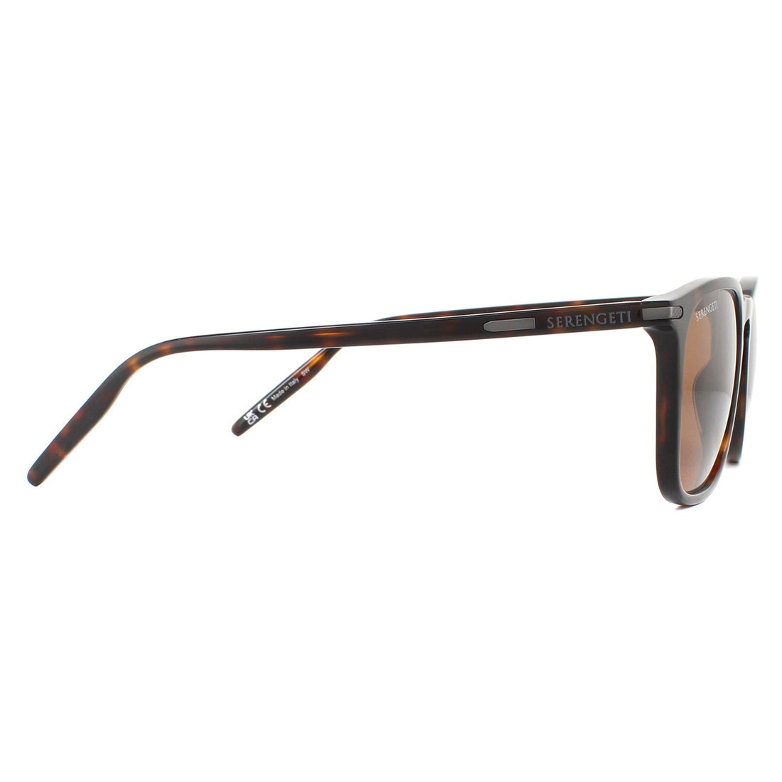 Serengeti Sunglasses Delio 8949 Shiny Dark Havana Mineral Polarized Drivers Brown