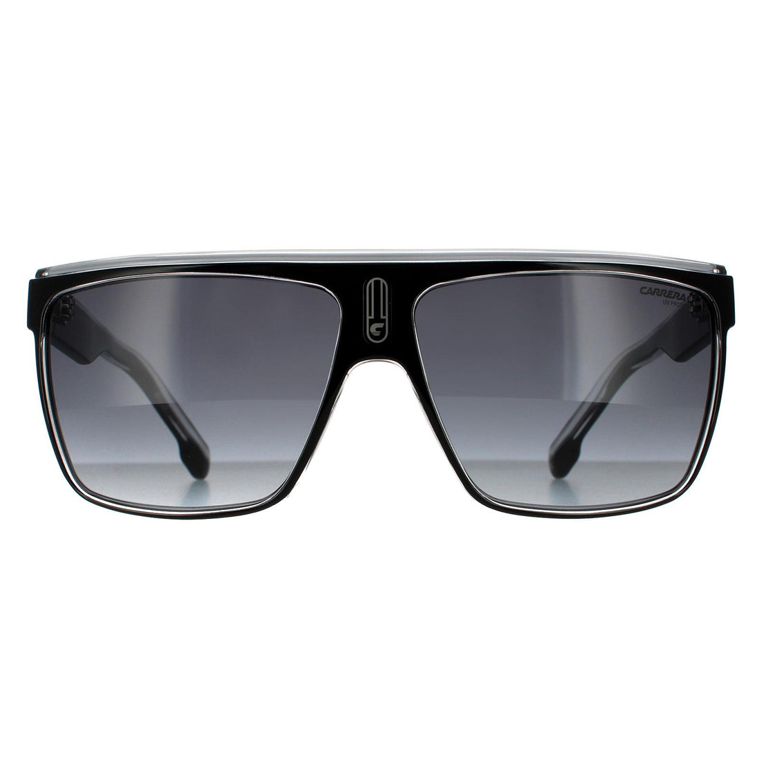 Carrera Sunglasses 22/N 80S 9O Black White Dark Grey Gradient