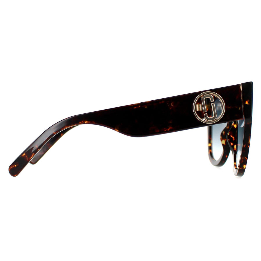 Marc Jacobs Sunglasses MARC 697/S 086 08 Dark Havana Blue Gradient
