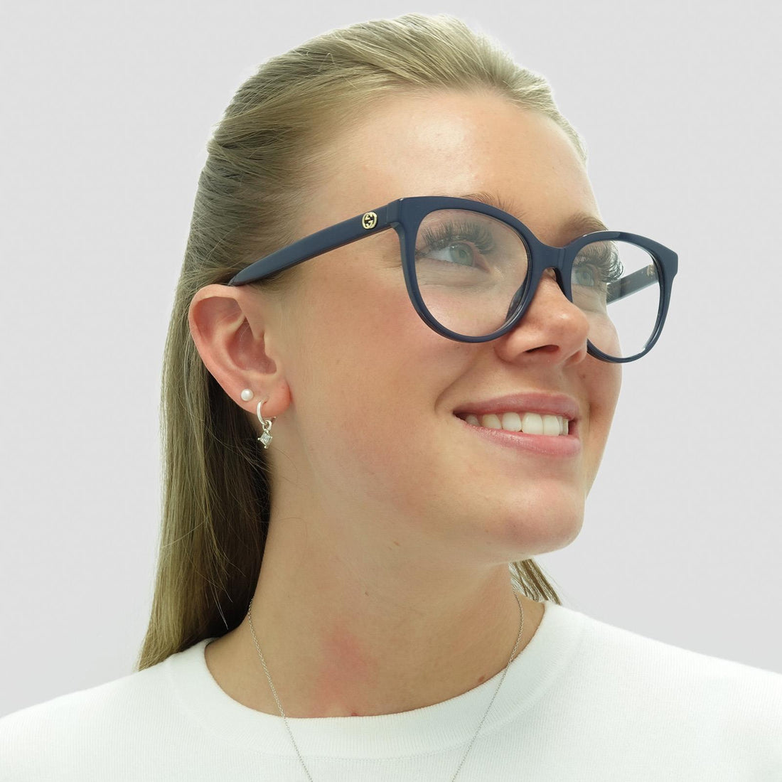 Gucci Glasses Frames GG0329O 008 Blue Women