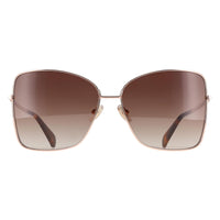 Max Mara Sunglasses MM0097 Menton 1 28F Shiny Rose Gold Brown Gradient